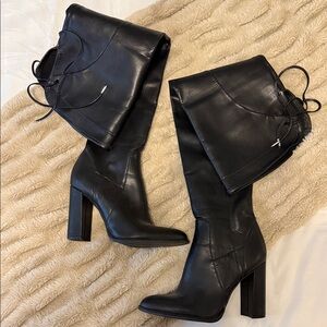 Marc Fisher Black Heeled Boots